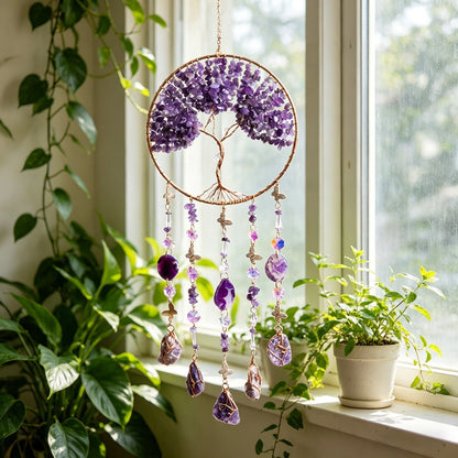 🔥Tree of Life Crystal Suncatcher Wind Chime
