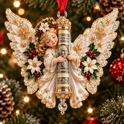🎄 Christmas Angel Cash Holder Ornament