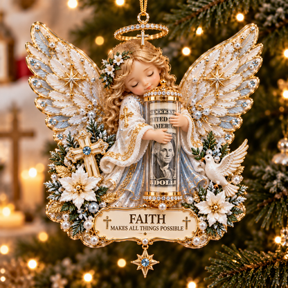 🎄 Christmas Angel Cash Holder Ornament
