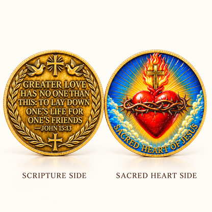 🎉🇺🇸 Limited Edition!🔥🔥Sacred Heart of Jesus Commemorative Coin