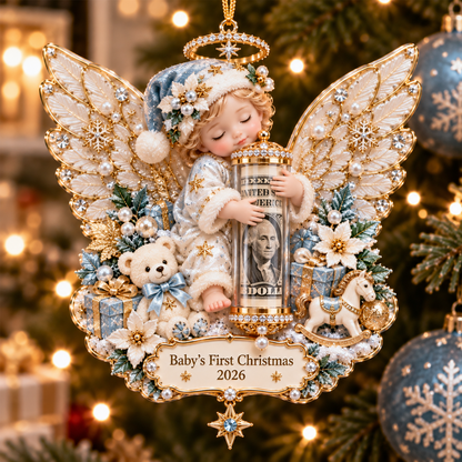🎄 Christmas Angel Cash Holder Ornament