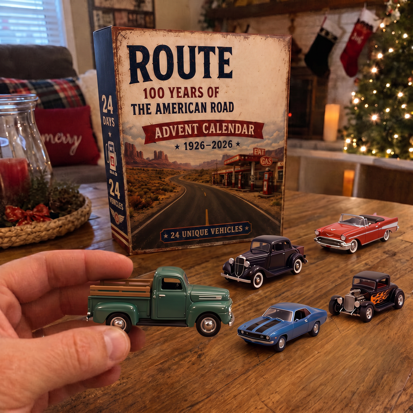 Route 66 Centennial Advent Calendar– 24 Days of American Road Legends🛣️ | 1926–2026 Collector’s Edition