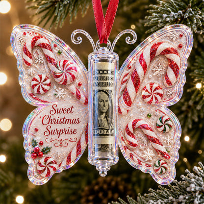 🦋💵 Christmas Cash Gift Butterfly Ornament – Holiday Money Holder Keepsake 🎄✨