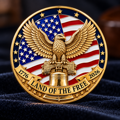 🎉🇺🇸 Limited Edition!🔥🔥1776–2026 250 Years of Freedom Commemorative Coin