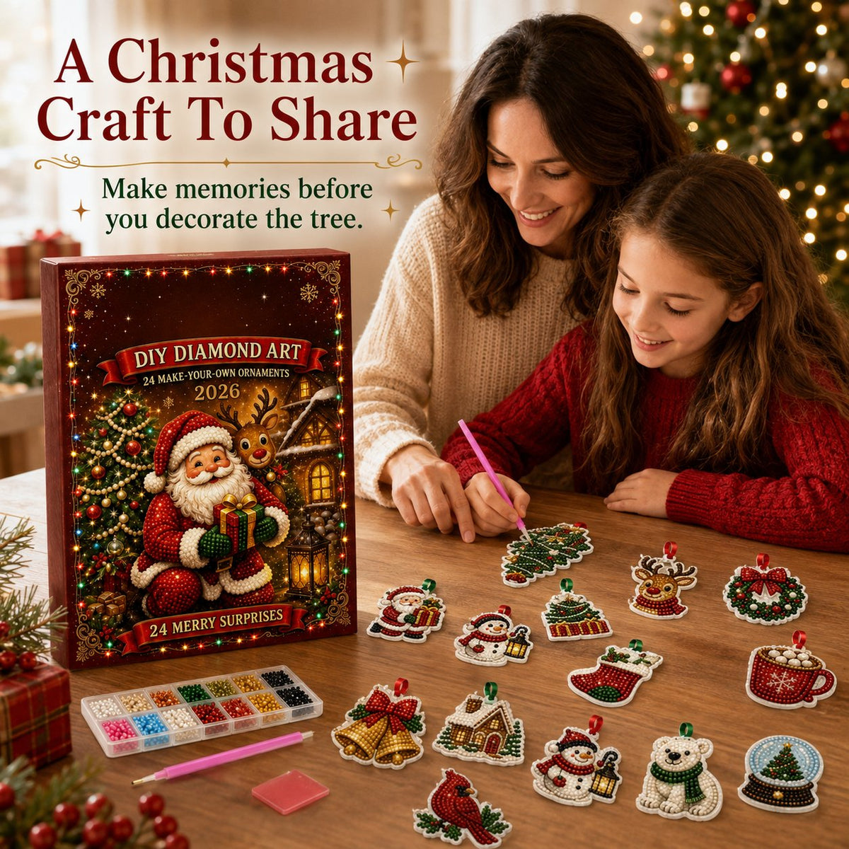 🔥Last Day 50% OFF - 🎄🎅 24 Christmas Ornaments To Make & Hang
