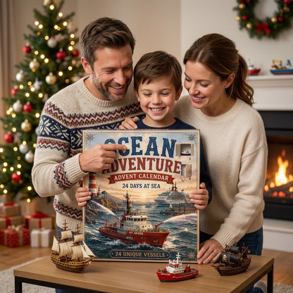 ⏳ Last Day 49% OFF – ⚓ Ocean Adventure Advent Calendar 2026 | 24 Days at Sea with 24 Unique Miniature Ships, Boats & Ocean Vessels 🌊🎁