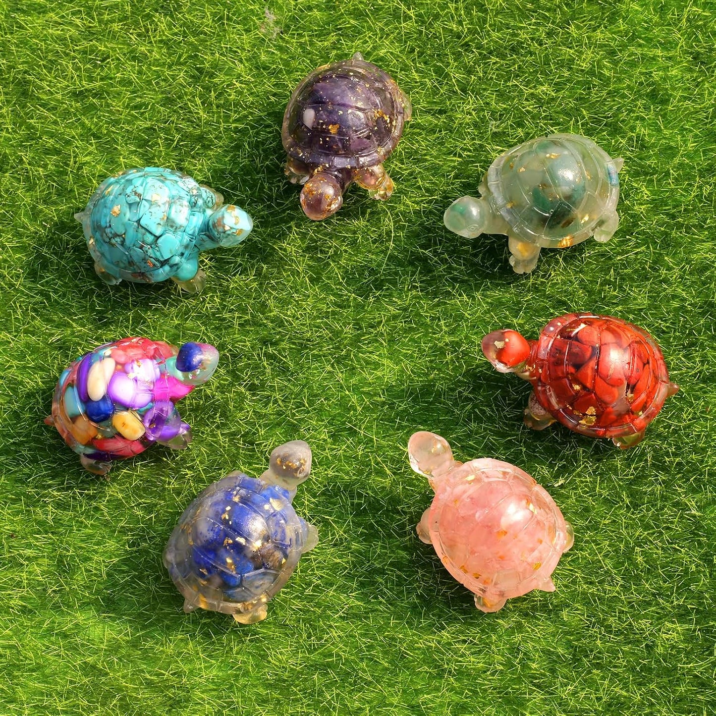 Natural Crystal Turtle Figurine – Meaningful Home & Desk Decor