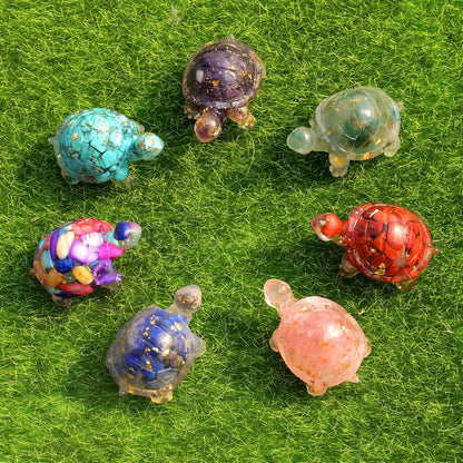 Natural Crystal Turtle Figurine – Meaningful Home & Desk Decor