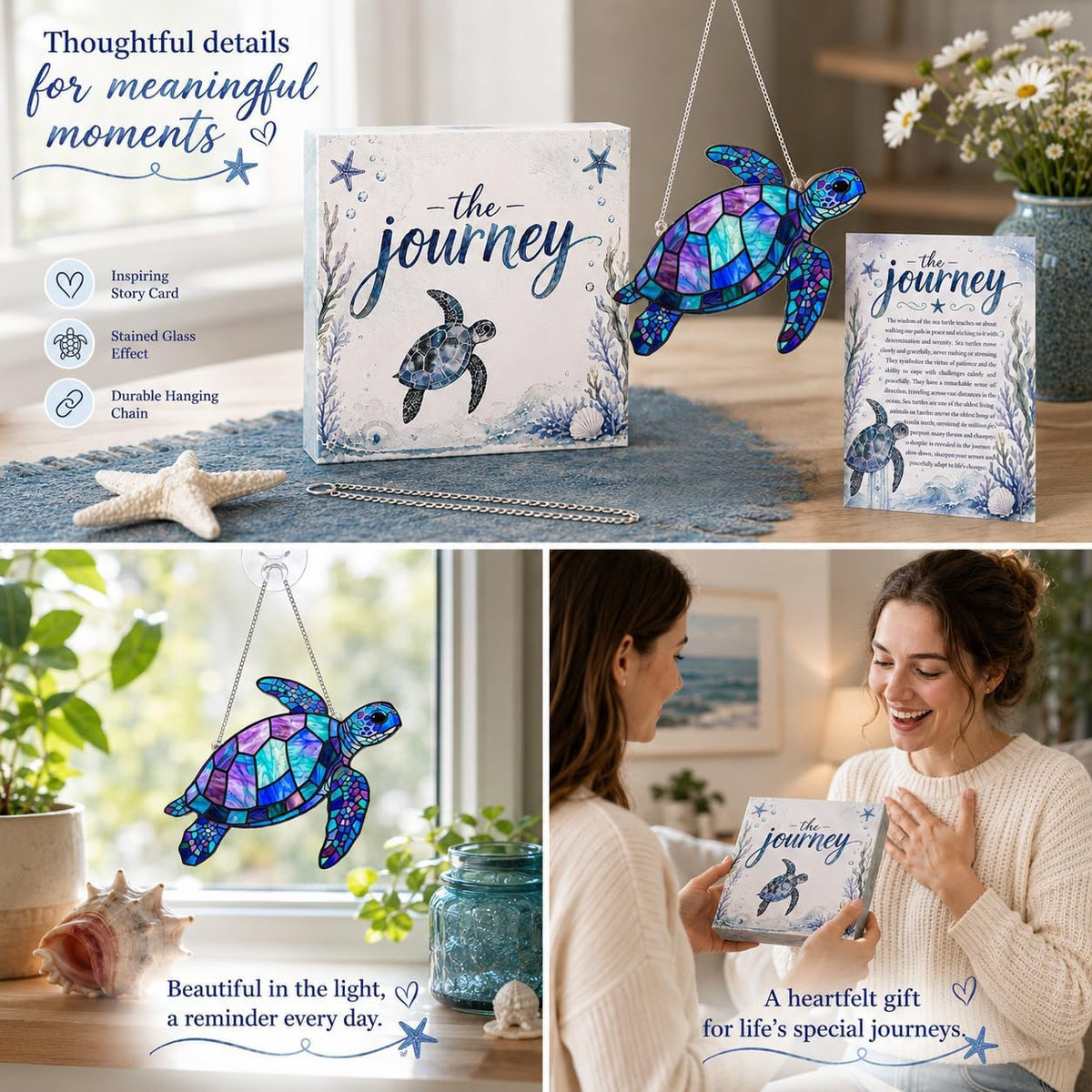 Cute Ocean Animal Acrylic Ornament – A Little Friend With a Story 🌊🐢🐙
