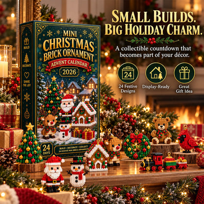 ⏳ 🎄 24-Day Mini Christmas Ornament Advent Calendar 🧱