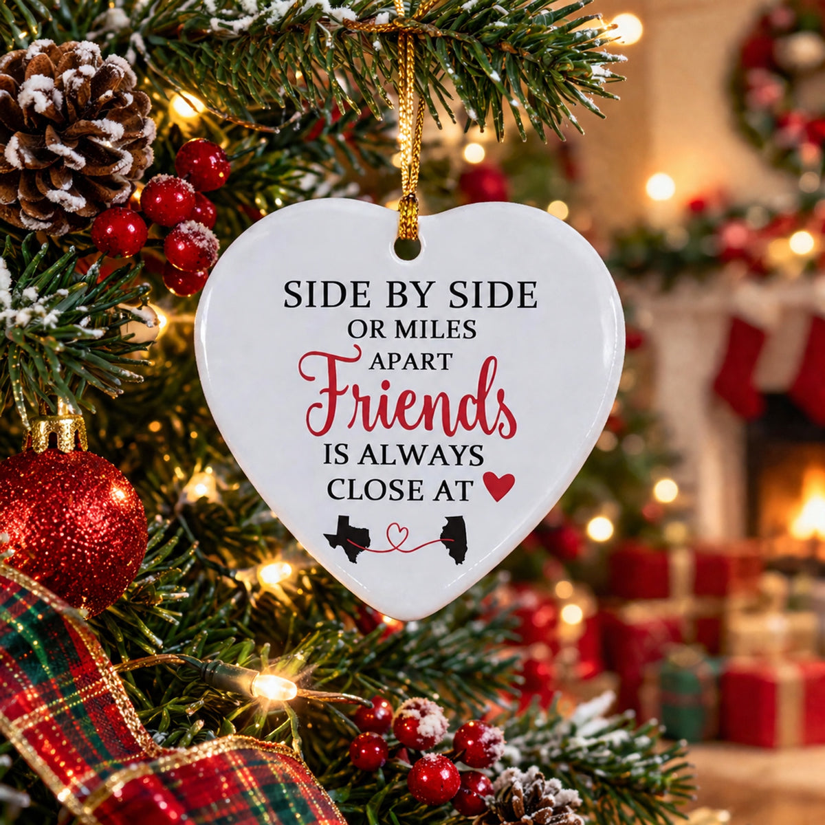 Meaningful Christmas Ornament – A Special Keepsake for Couples, Family, Friends & Loved Ones