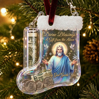 Christmas Stocking Money Holder Ornament