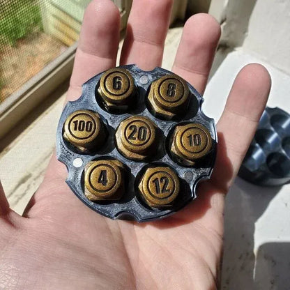 ✨Party Picks Game Essentials-Bullet Shaped Polyhedral Dice Set🎲 (7 PCS)