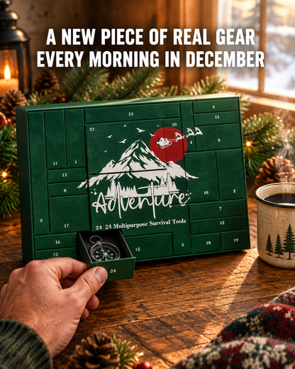 Survival Kit Advent Calendar: 24 Real Tools, 1 Complete Kit by Christmas