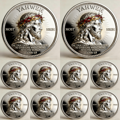 🏆🇺🇸 Limited Edition!🔥 🙏“Yahweh – The Living Light” Faith Commemorative Coin
