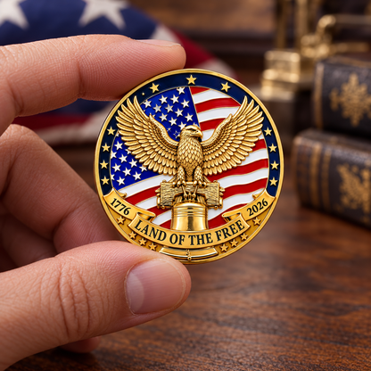 🎉🇺🇸 Limited Edition!🔥🔥1776–2026 250 Years of Freedom Commemorative Coin