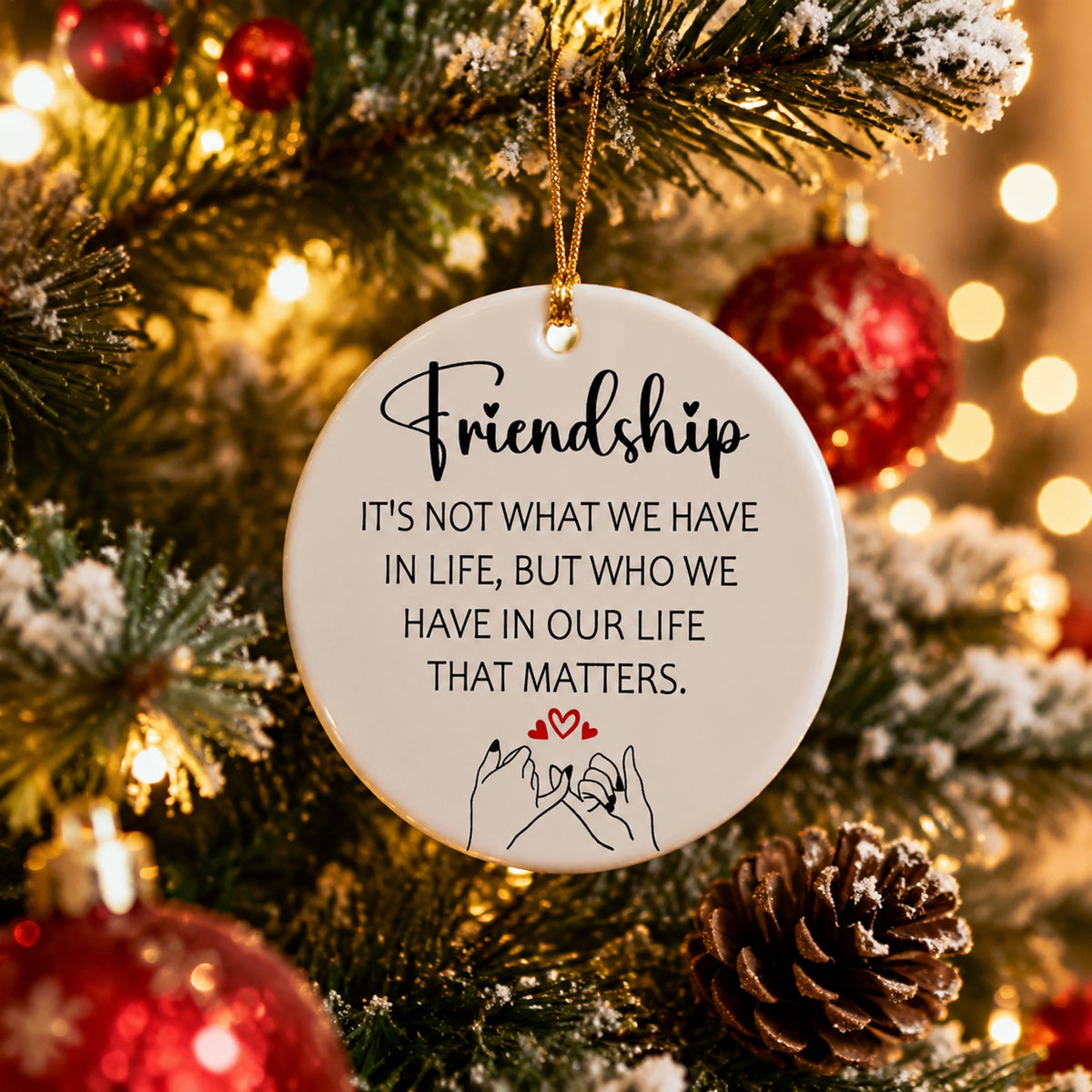 Meaningful Christmas Ornament – A Special Keepsake for Couples, Family, Friends & Loved Ones