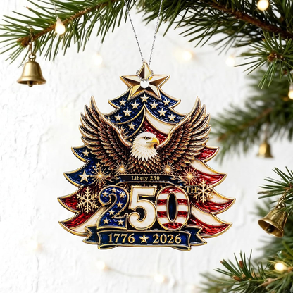 1776–2026 Liberty Eagle Christmas Ornament
