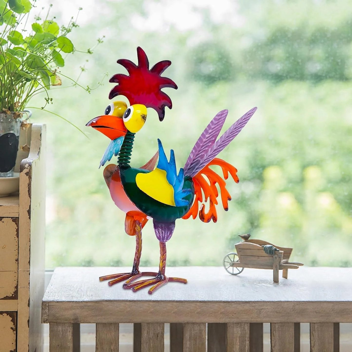 💥This Week's Special Price 🐓 Metal-Rooster Outdoor Statue