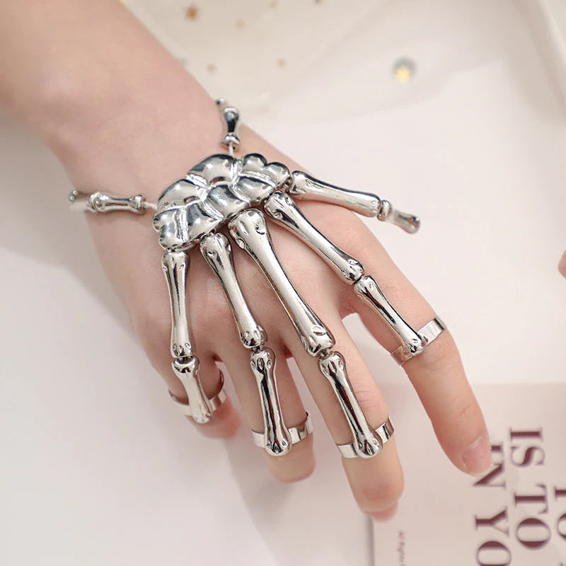 ☠️👻Hand Skull Skeleton Bracelet