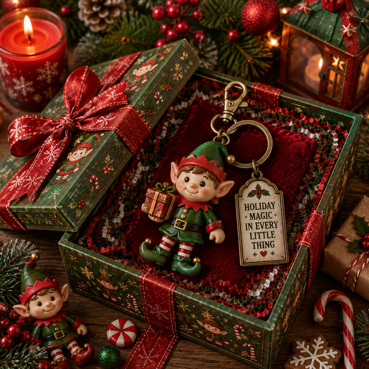 🎄 2026 Christmas Character Keychain Gift Box🎁