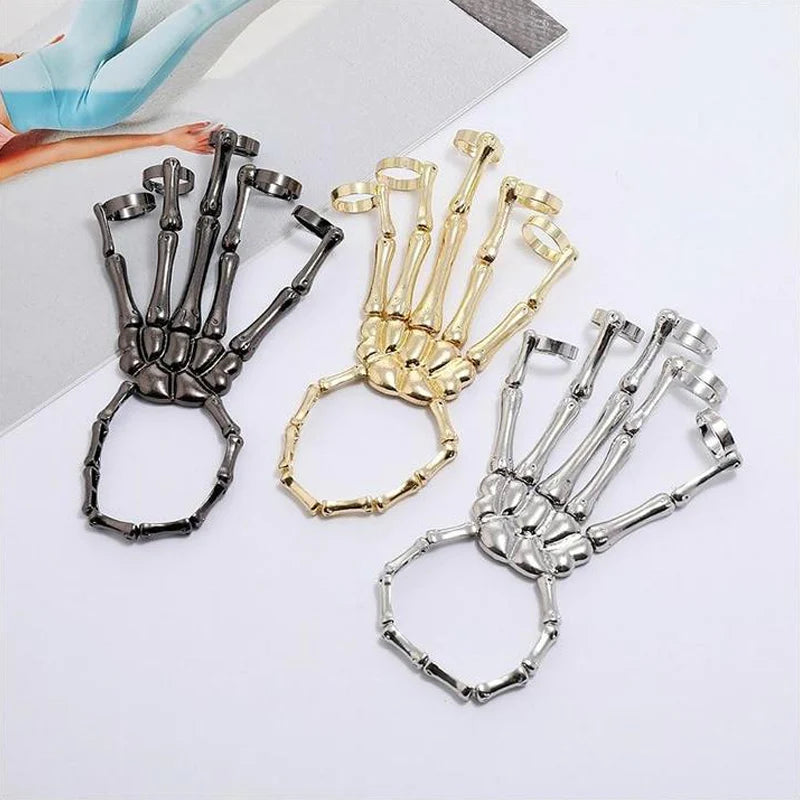 ☠️👻Hand Skull Skeleton Bracelet