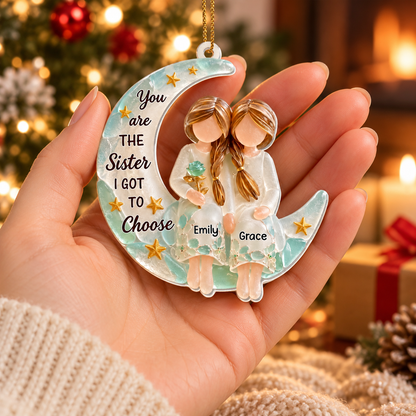 💕 Personalized Sister Ceramic Ornament