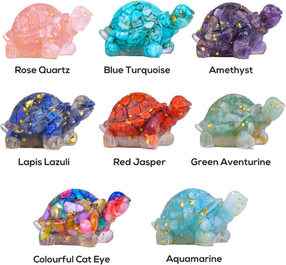 Natural Crystal Turtle Figurine – Meaningful Home & Desk Decor