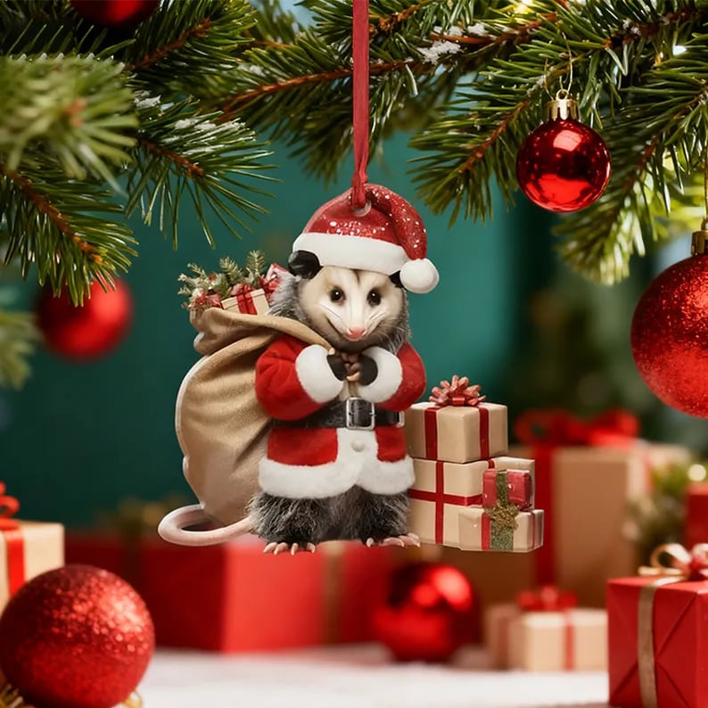 🔥Opossum Christmas Ornament