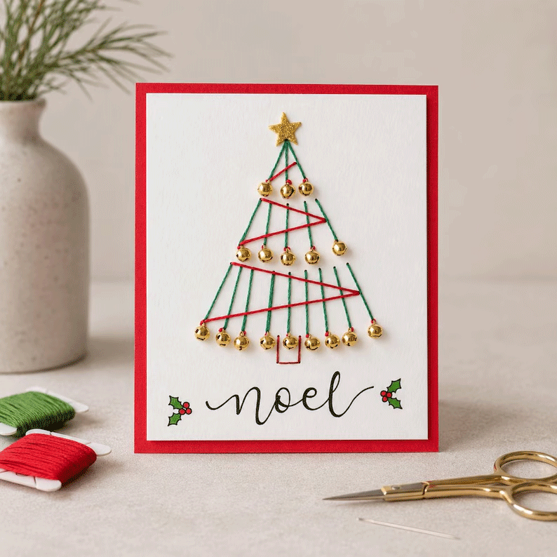 🎄 Merry Christmas Card DIY Kit