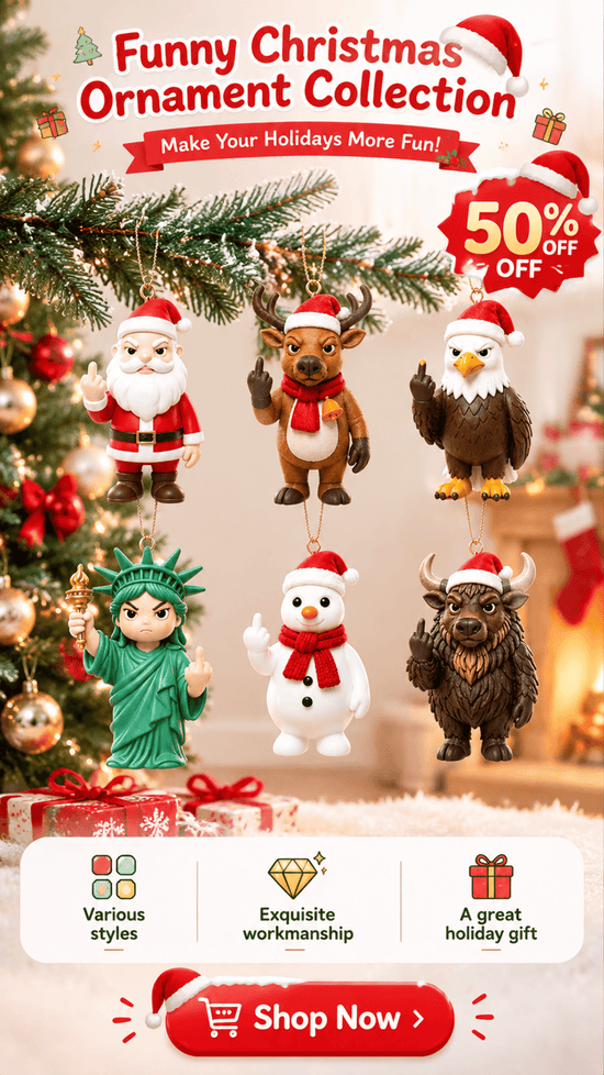 Funny Christmas Ornament Collection