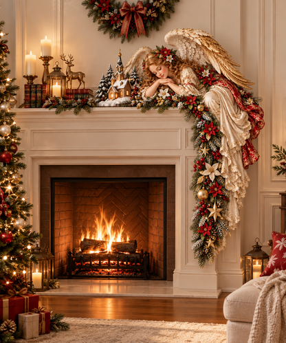 👼 Christmas Angel Door Frame Decoration