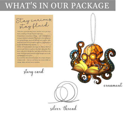 Cute Ocean Animal Acrylic Ornament – A Little Friend With a Story 🌊🐢🐙