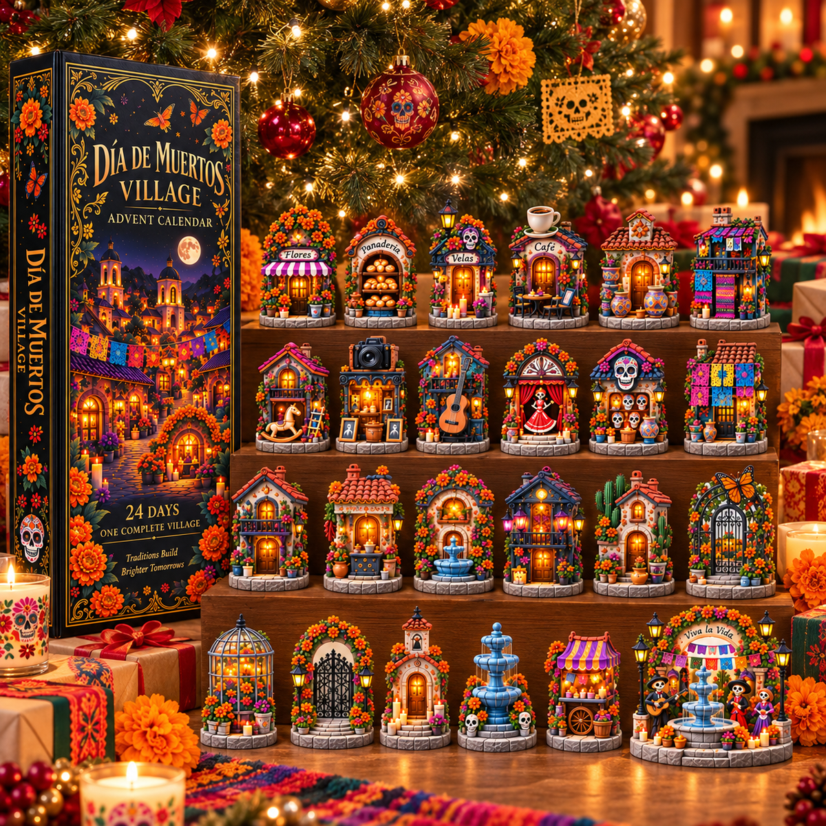 24 Days to Build a Village of Memories — Día de Muertos Village Advent Calendar 2026