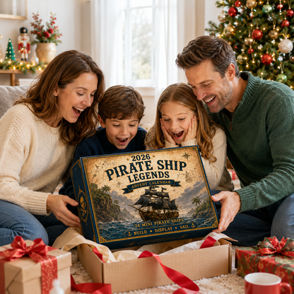 ⏳ Last Day 49% OFF – 🏴‍☠️⛵ Pirate Ship Legends Advent Calendar 2026 | 24 Days of High-Seas Adventure with 24 Unique Mini Pirate Ships 🎄🎁