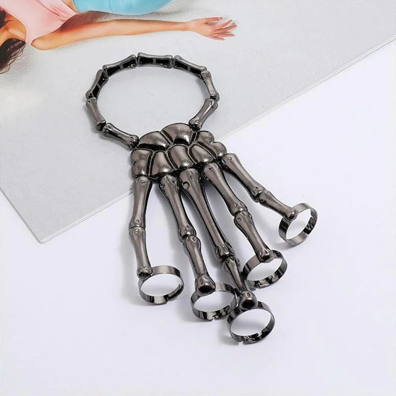 ☠️👻Hand Skull Skeleton Bracelet