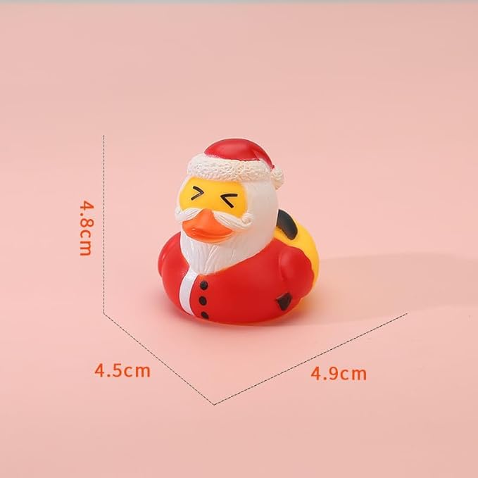 🎅24 Pcs Countdown Christmas Rubber Ducks Advent Calendar