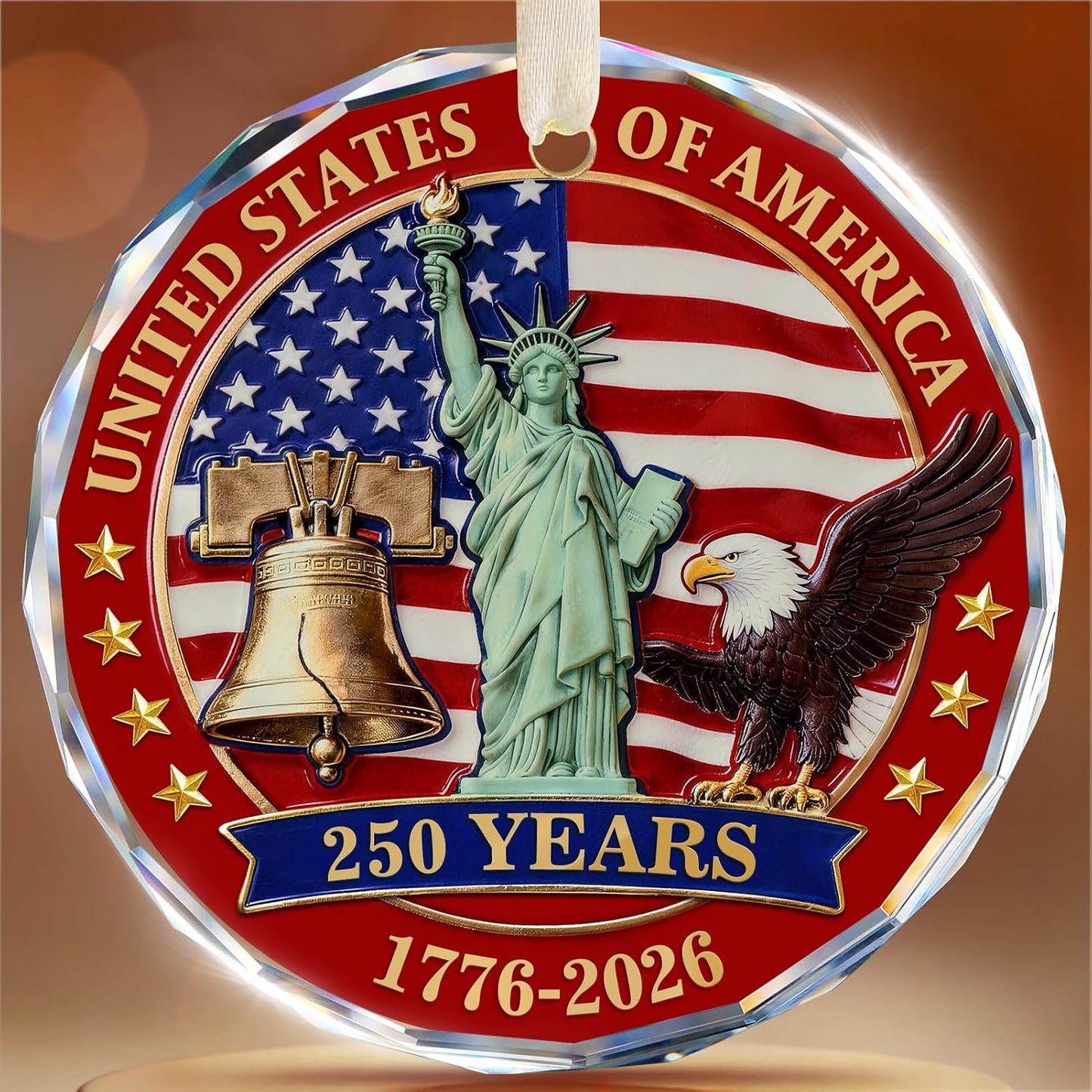 America 250th Anniversary Ornament – Patriotic Keepsake