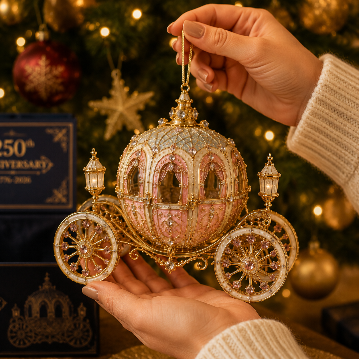 🔥Last 30pcs✨⏰ Limited anniversary edition✨49% OFF!🔥Carriage-shaped Christmas tree ornament
