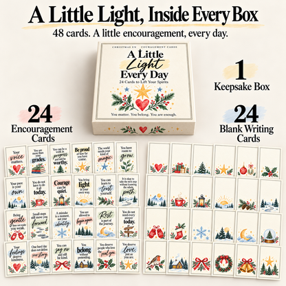 ✨Encouragement Card Gift Set-“A Little Light Every Day”