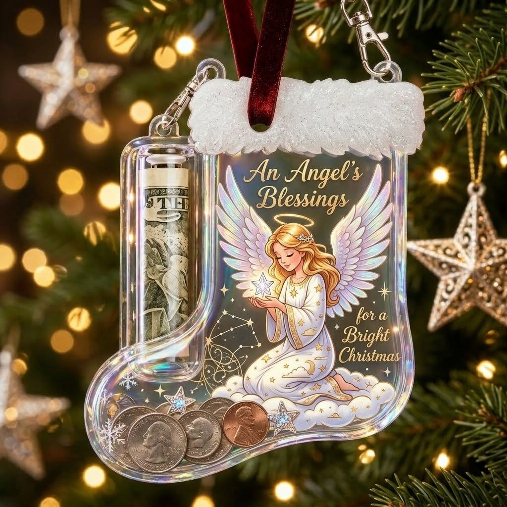 Christmas Stocking Money Holder Ornament