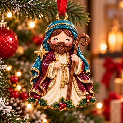 🎁 50% OFF Today! 🎄 Nativity Characters Christmas Ornaments
