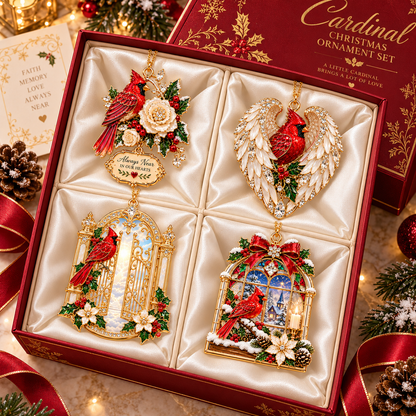 🎅 2026 Christmas Gift 50% Off--Cardinal Christmas Ornament –  Red Bird Holiday Keepsake, Meaningful Memorial Gift for Family & Loved Ones