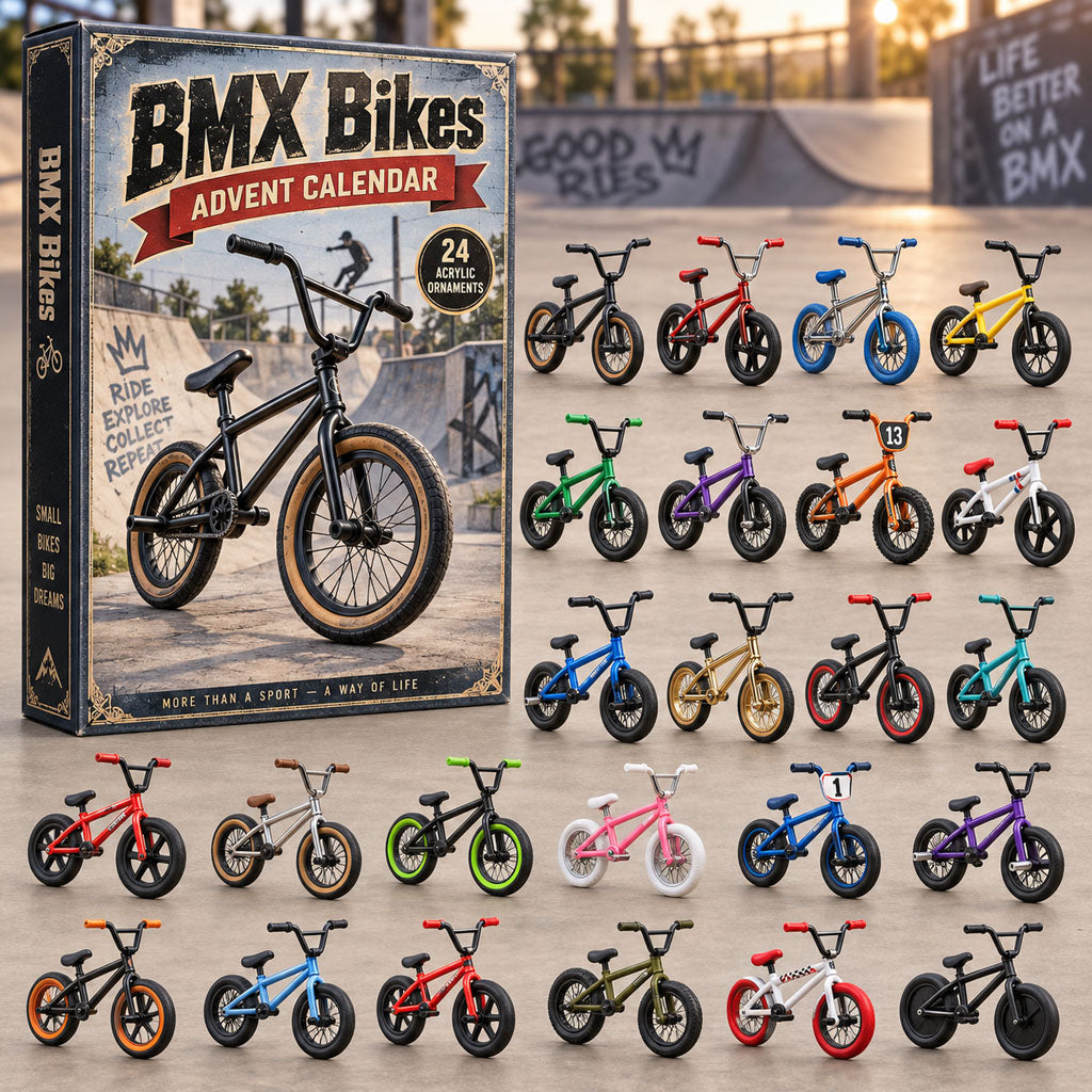 BMX Bikes Advent Calendar 2026 - 24-Day Festive Countdown, Acrylic Charms Blind Box
