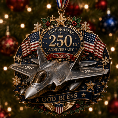 USA 250th Anniversary Christmas Ornament