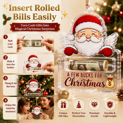 🔥Last Day 50% OFF🎄Crystal Acrylic Money Holder Ornament