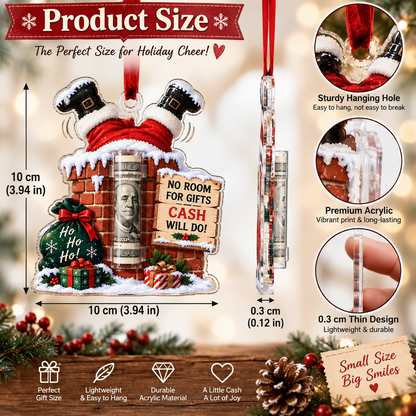 🎄 Christmas Cash Holder Ornament — Because Cash Always Fits!