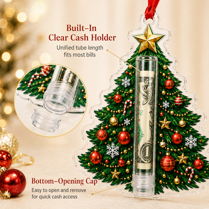 🎁💵 Christmas Cash Holder Ornament — Turn Cash Into a Christmas Surprise