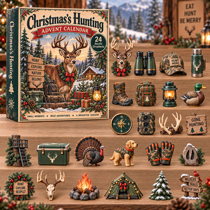 Christmas Hunting Advent Calendar 2026 - 24-Day Festive Countdown, Acrylic Charms Blind Box