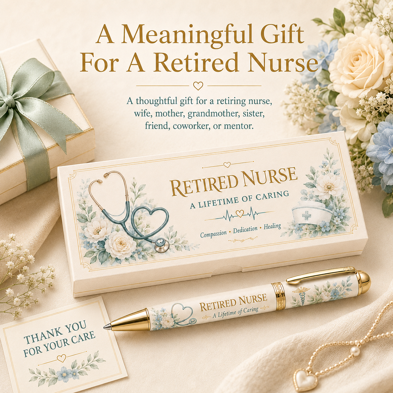 🩺 Retired Nurse A Lifetime Of Caring Pen